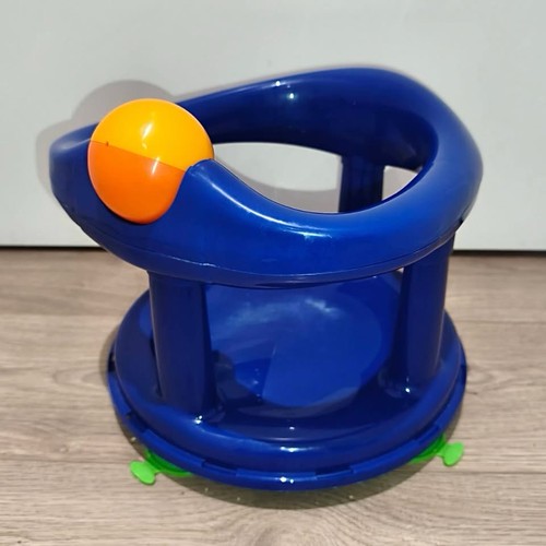 Blue baby swivel bath seat - baby,