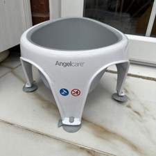 Baby Bath Seat Grey & White -